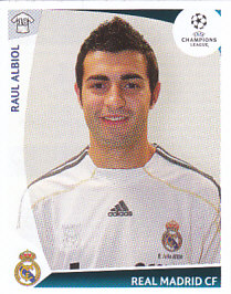 Raul Albiol Real Madrid samolepka UEFA Champions League 2009/10 #162